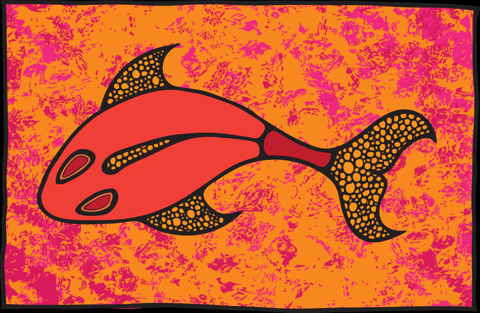 Hand-drawn fish drawing