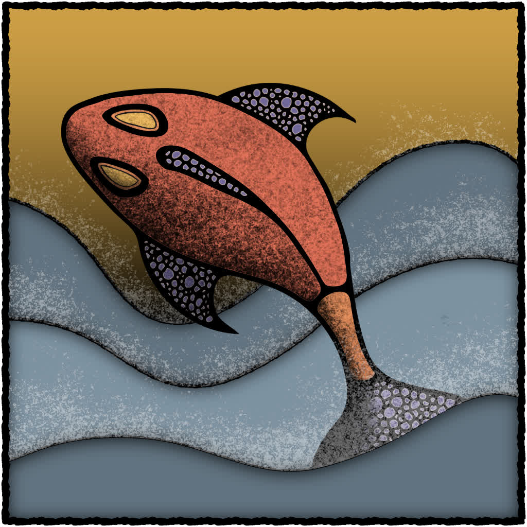 Hand-drawn fish drawing