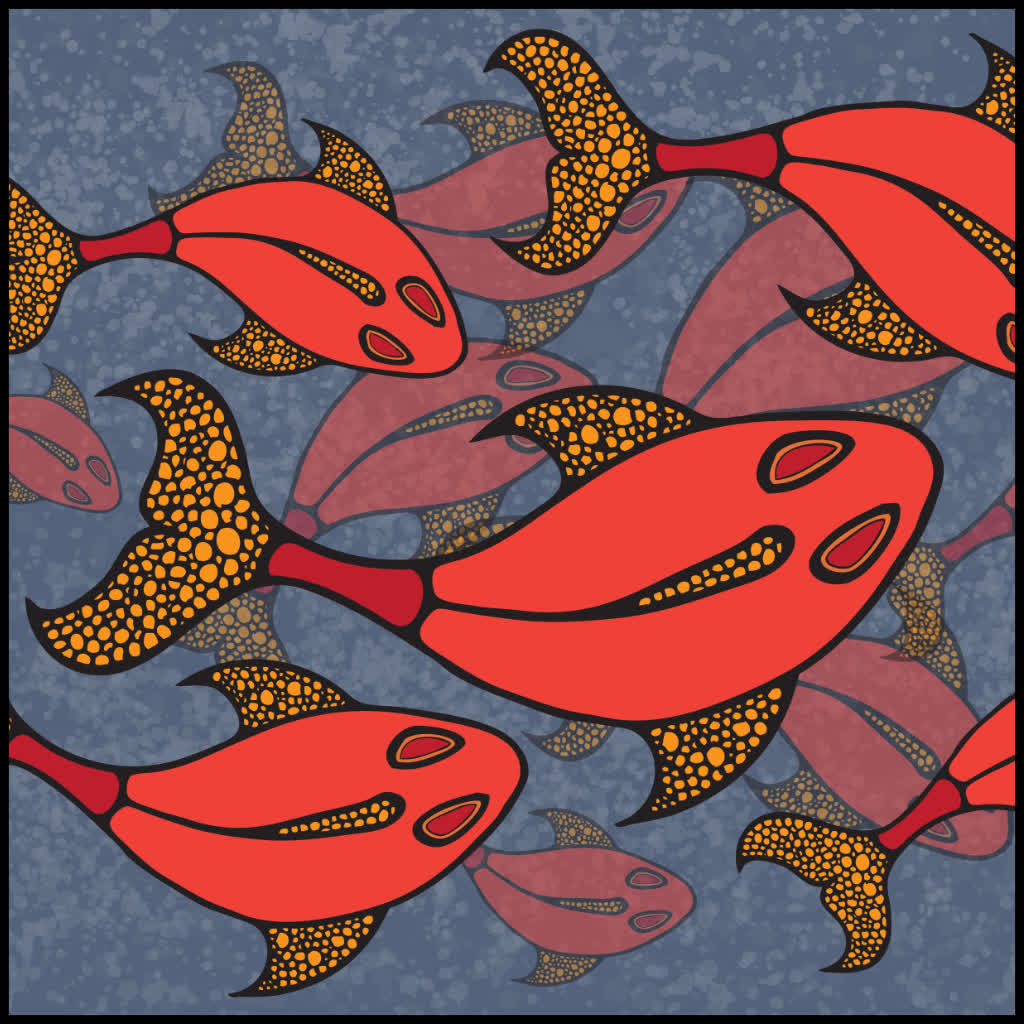 Hand-drawn fish drawing