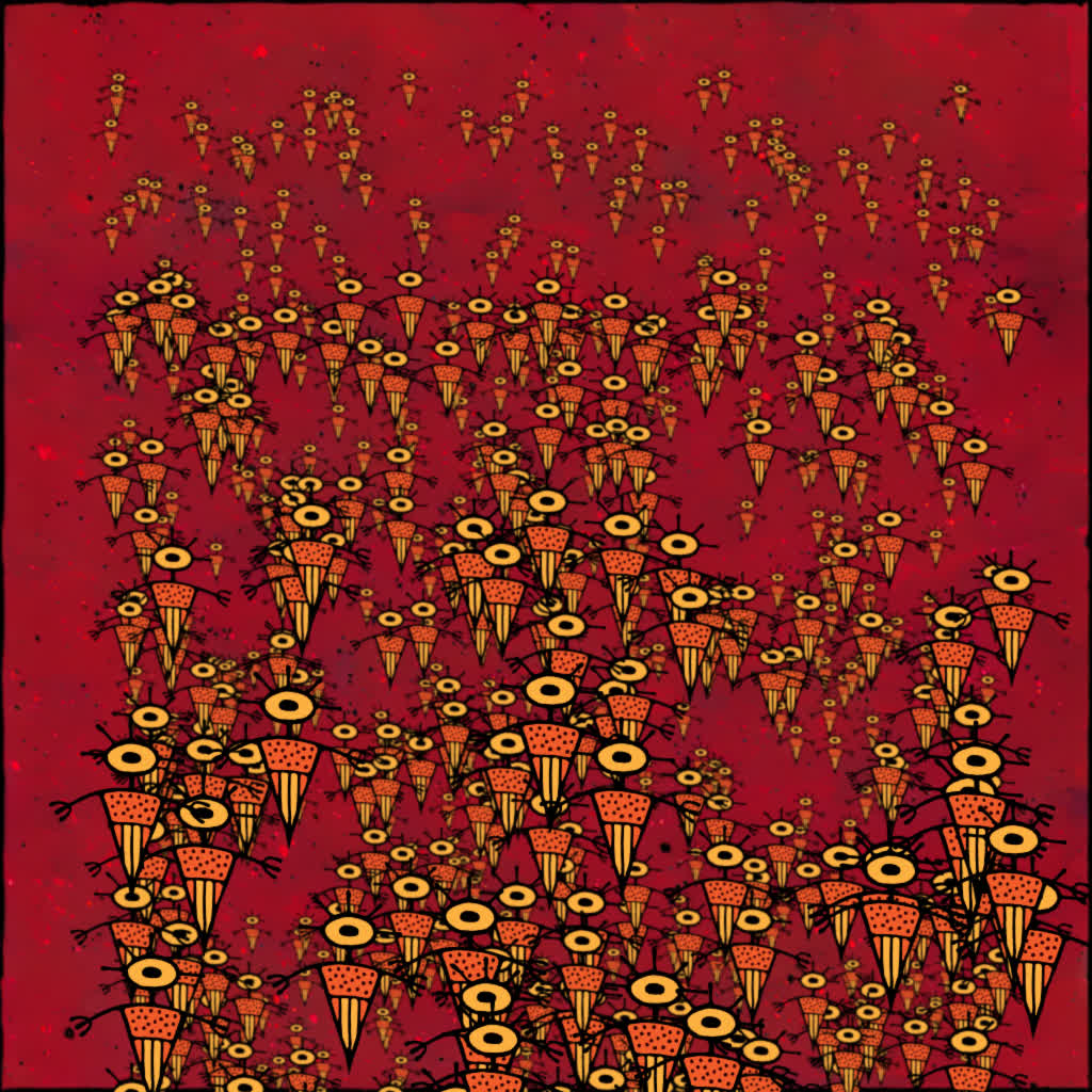 Abstract spirit drawing