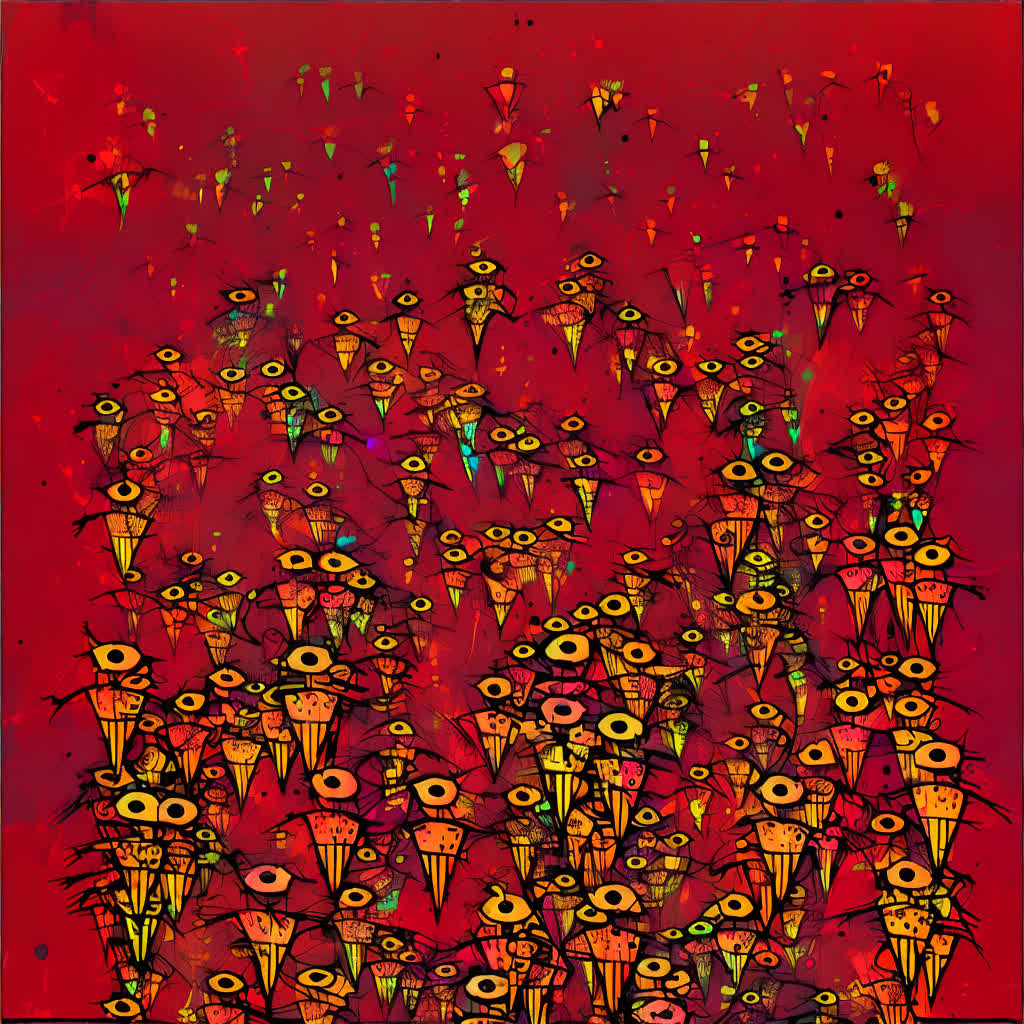 Abstract spirit drawing