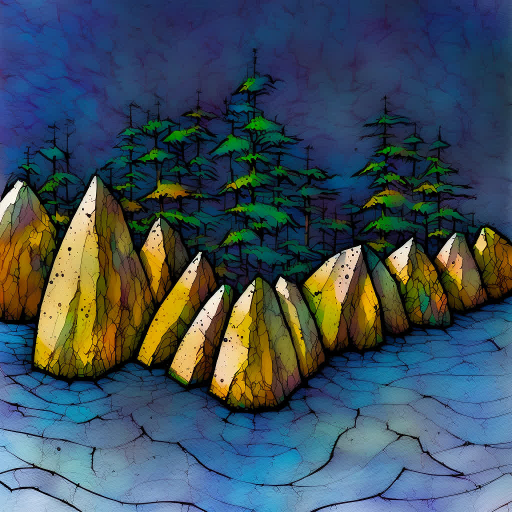 Original rendering manipulated with AI to add watercolor and spatter effects